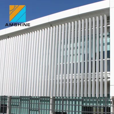 Aluminum Sun Louvers Sun Exterior Fixed Vertical Aluminium Airfoil Louver